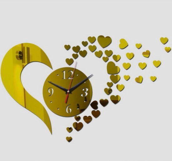 Dekorativni 3D Sat - Srce