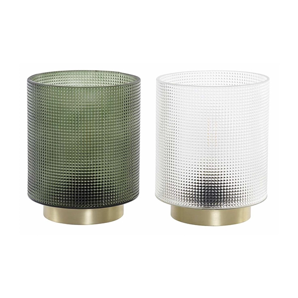 Staklena Lampa sa Zlatnim Postoljem