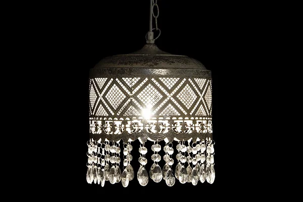 Luster od Starog Srebra i Kristalima