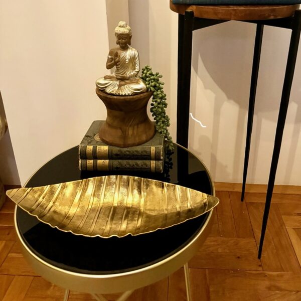 Činija duguljasta zlatna Ukrasna činija