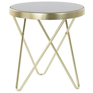 Stočić - zlatne boje sa kaljenim staklom